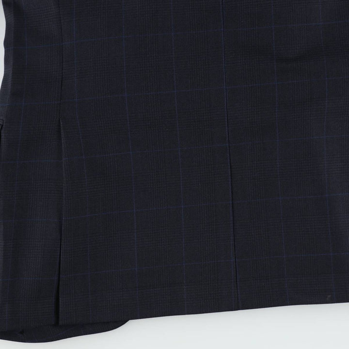 Brooks Brothers 346 REGENT FIT Check Pattern Wool Tailored Jacket (Men's Size M) wool navy blue type Vintage Second Hand
