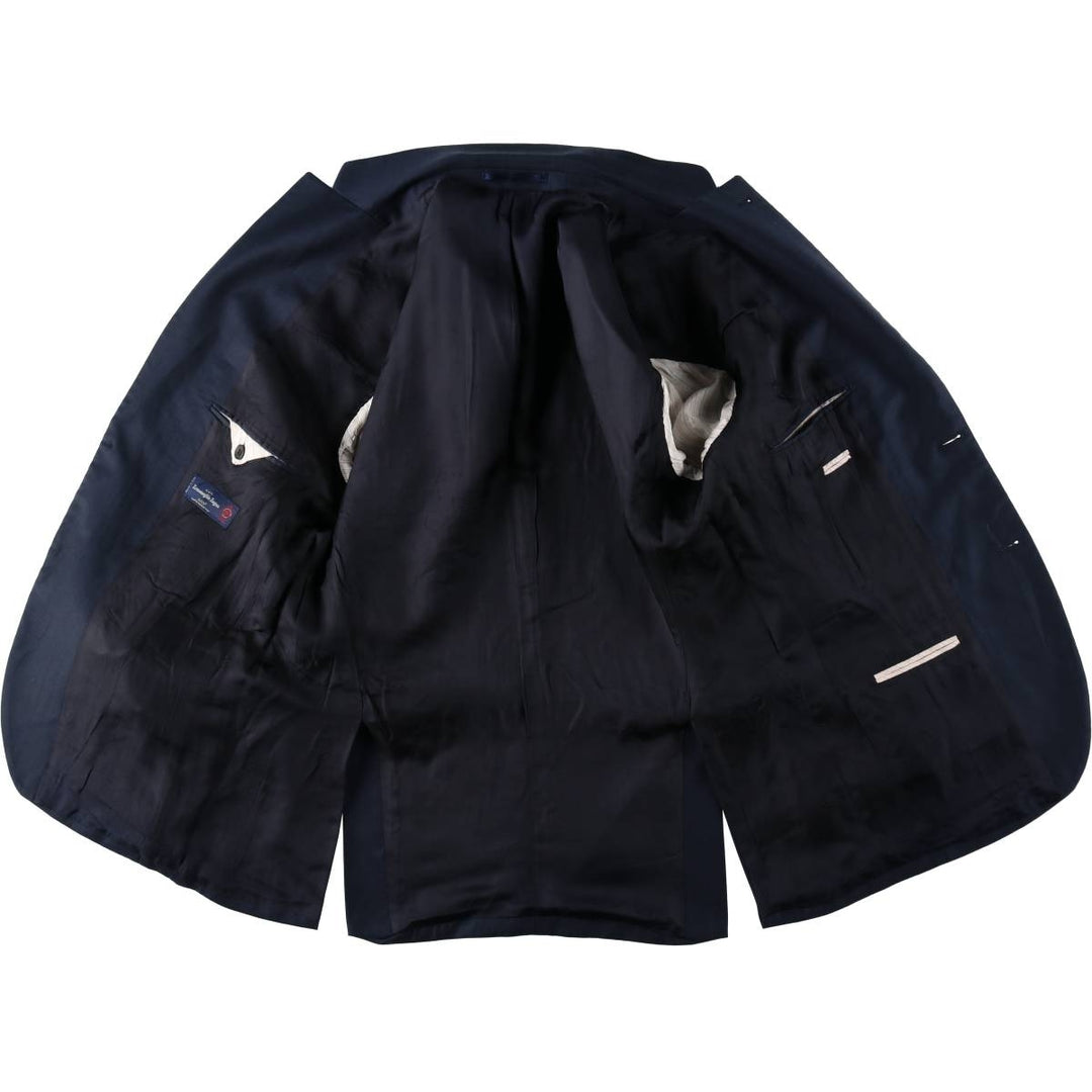 Ermenegildo Zegna wool tailored jacket, made in Italy, men's size M equivalent. wool navy blue type Vintage Second Hand