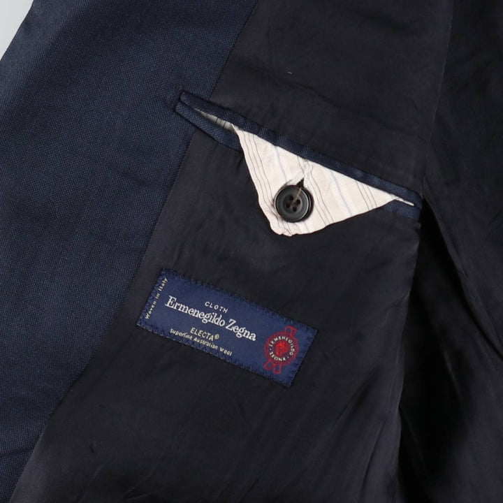 Ermenegildo Zegna wool tailored jacket, made in Italy, men's size M equivalent. wool navy blue type Vintage Second Hand