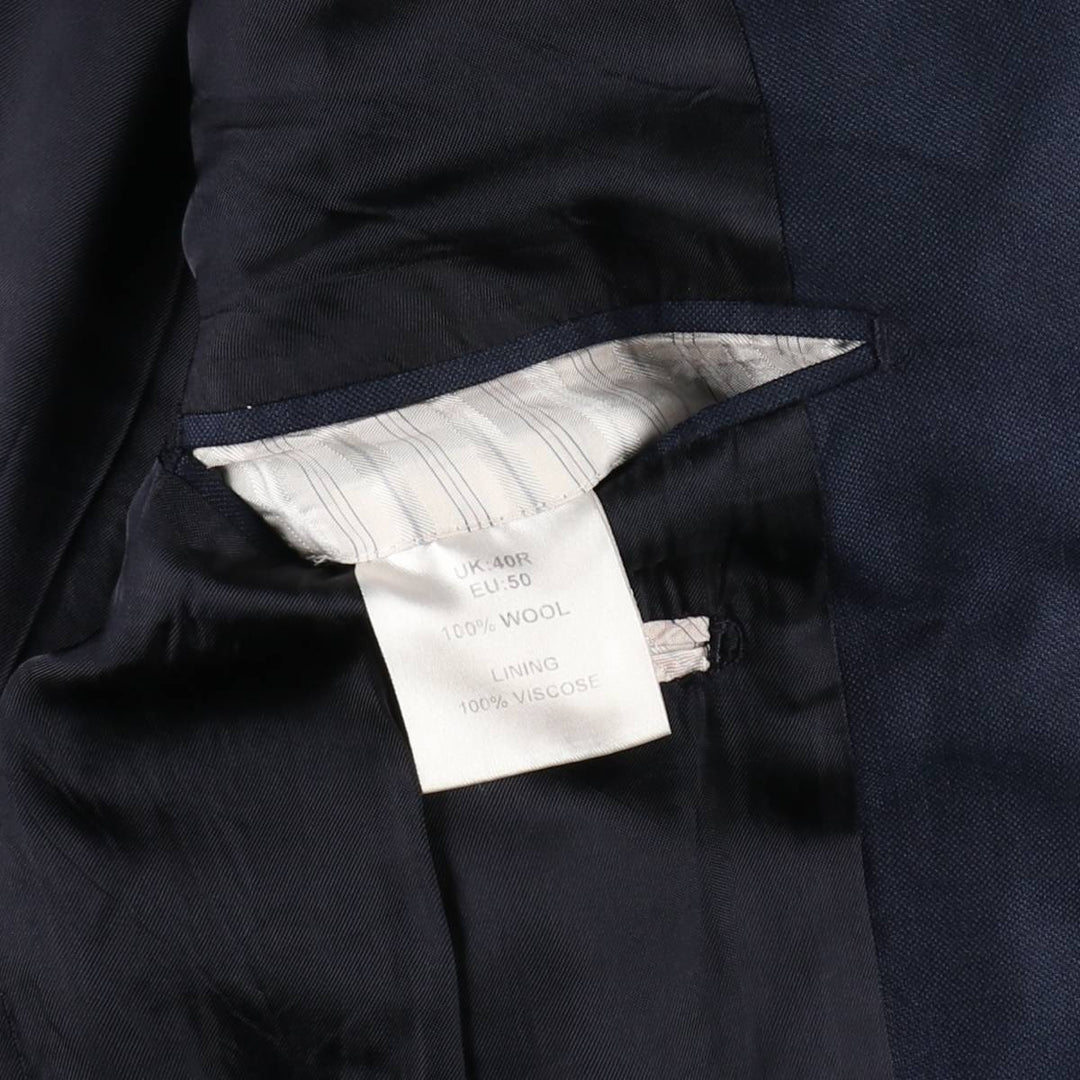 Ermenegildo Zegna wool tailored jacket, made in Italy, men's size M equivalent. wool navy blue type Vintage Second Hand