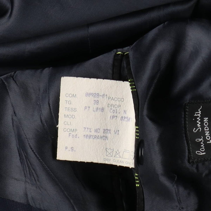 Paul Smith LONDON wool tailored jacket, men's size M (approx.) wool navy blue type Vintage Second Hand