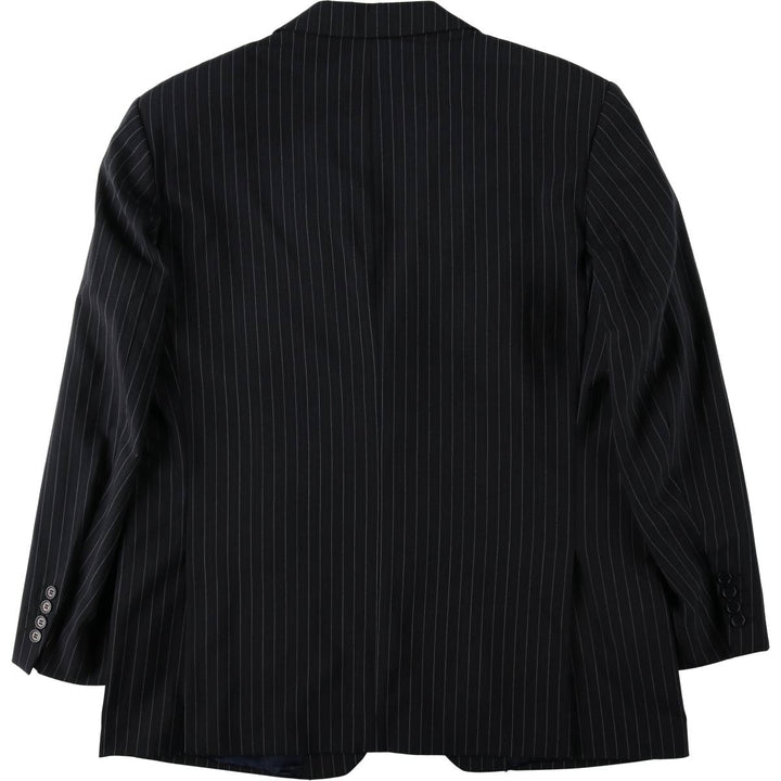 Pierre Cardin Paris Stripe Pattern Blazer Tailored Jacket Men's Size XL (approx.) wool navy blue type Vintage Second Hand