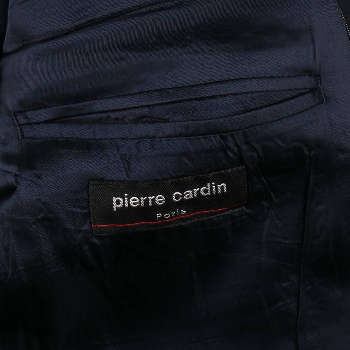 Pierre Cardin Paris Stripe Pattern Blazer Tailored Jacket Men's Size XL (approx.) wool navy blue type Vintage Second Hand
