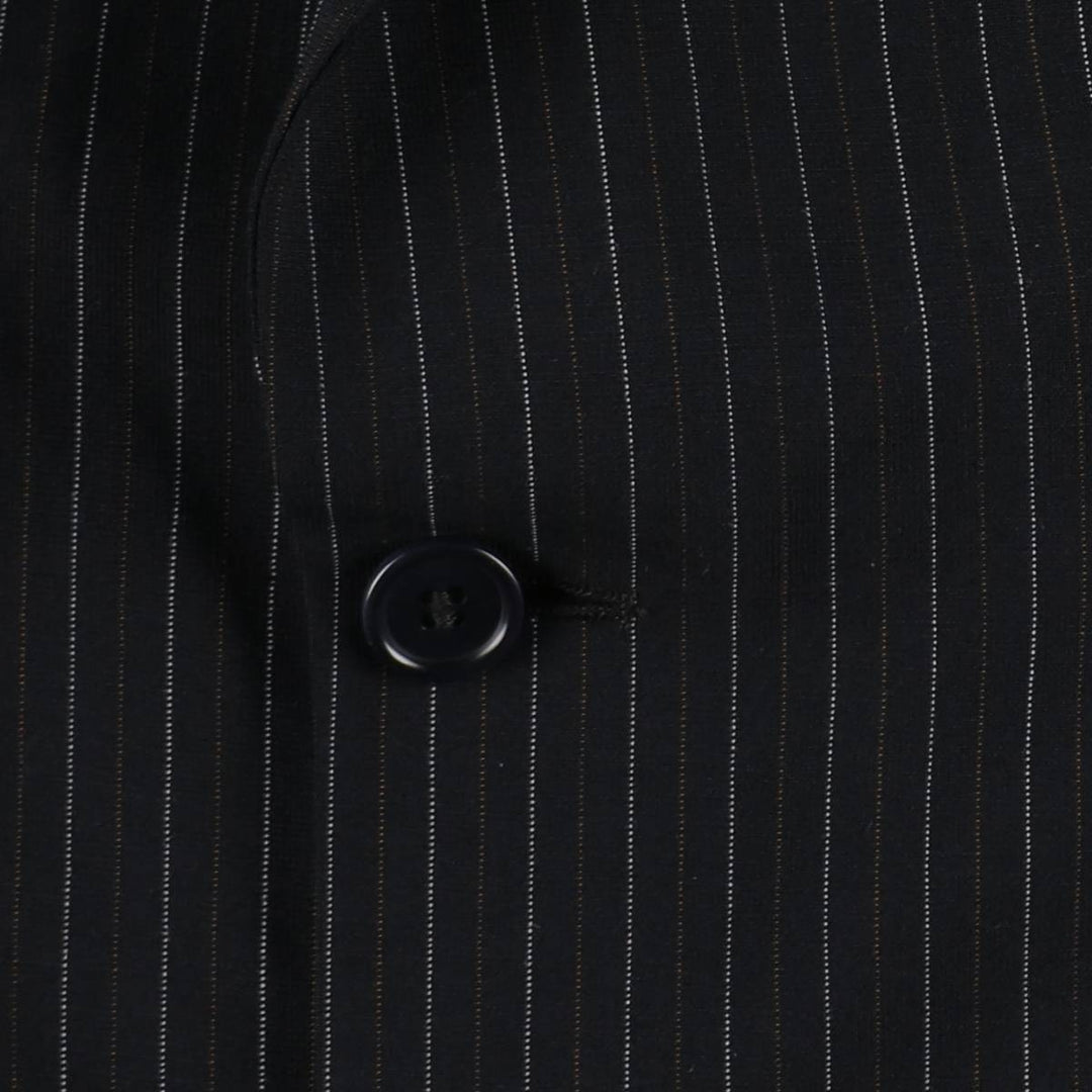Pierre Cardin Paris Stripe Pattern Blazer Tailored Jacket Men's Size XL (approx.) wool navy blue type Vintage Second Hand