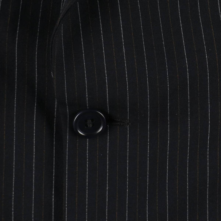 Pierre Cardin Paris Stripe Pattern Blazer Tailored Jacket Men's Size XL (approx.) wool navy blue type Vintage Second Hand