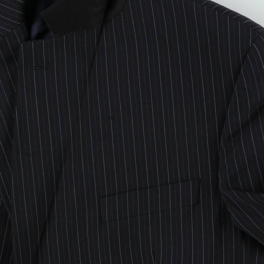 Pierre Cardin Paris Stripe Pattern Blazer Tailored Jacket Men's Size XL (approx.) wool navy blue type Vintage Second Hand