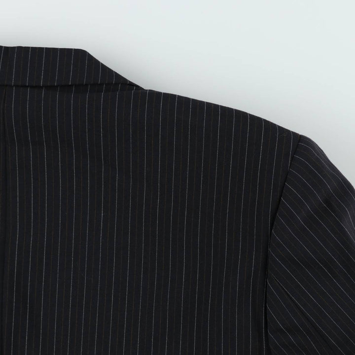 Pierre Cardin Paris Stripe Pattern Blazer Tailored Jacket Men's Size XL (approx.) wool navy blue type Vintage Second Hand