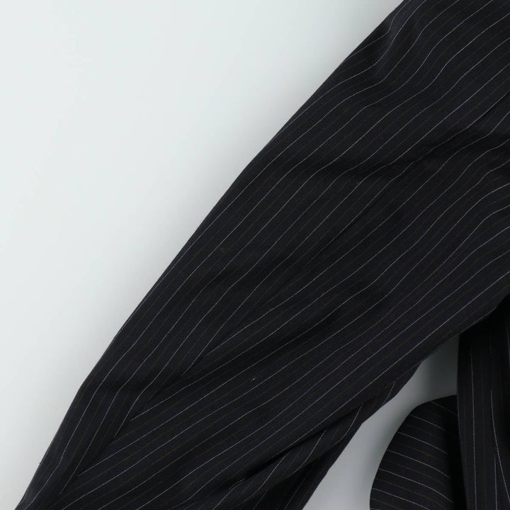 Pierre Cardin Paris Stripe Pattern Blazer Tailored Jacket Men's Size XL (approx.) wool navy blue type Vintage Second Hand