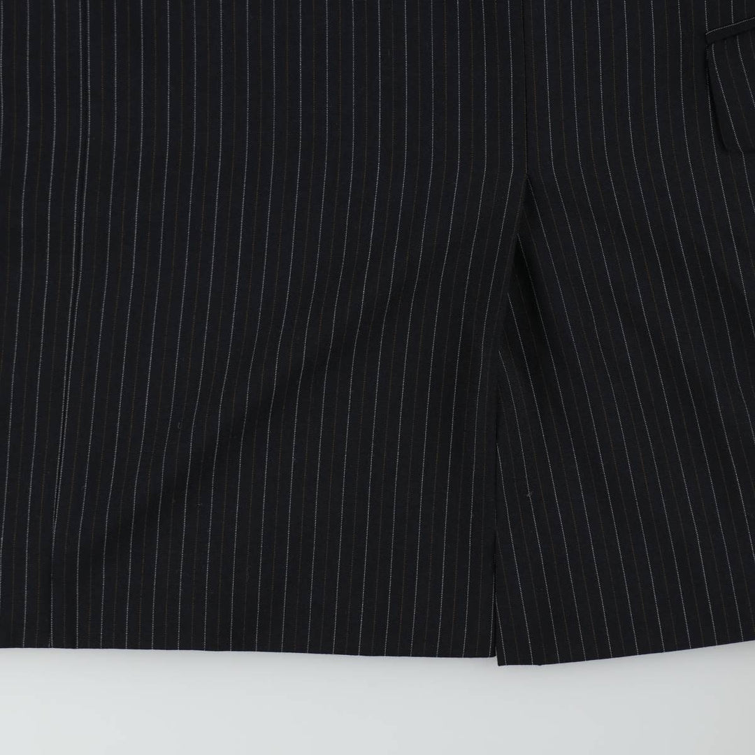 Pierre Cardin Paris Stripe Pattern Blazer Tailored Jacket Men's Size XL (approx.) wool navy blue type Vintage Second Hand