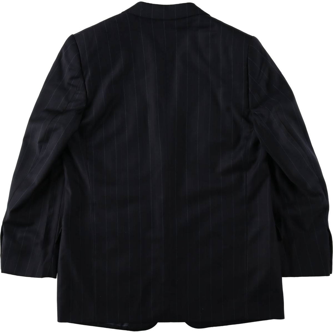 Ermenegildo Zegna striped wool tailored jacket, men's size M (approx.) wool navy blue type Vintage Second Hand