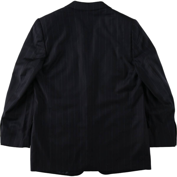 Ermenegildo Zegna striped wool tailored jacket, men's size M (approx.) wool navy blue type Vintage Second Hand