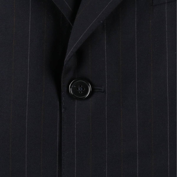 Ermenegildo Zegna striped wool tailored jacket, men's size M (approx.) wool navy blue type Vintage Second Hand