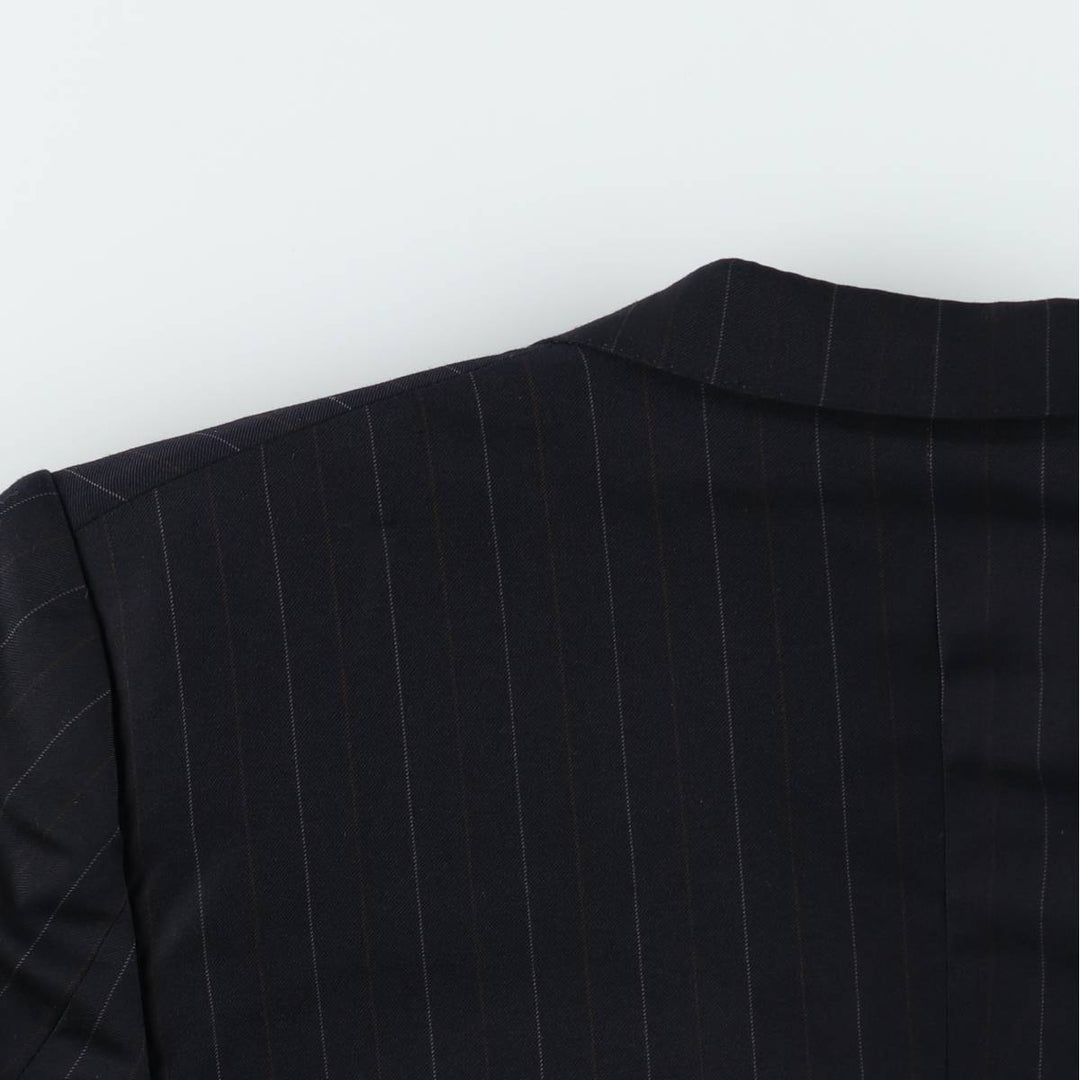 Ermenegildo Zegna striped wool tailored jacket, men's size M (approx.) wool navy blue type Vintage Second Hand