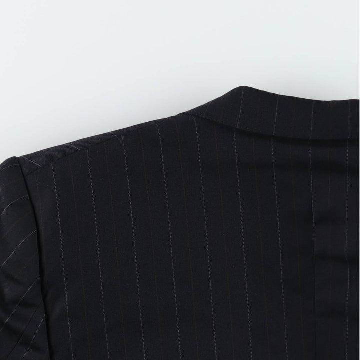 Ermenegildo Zegna striped wool tailored jacket, men's size M (approx.) wool navy blue type Vintage Second Hand