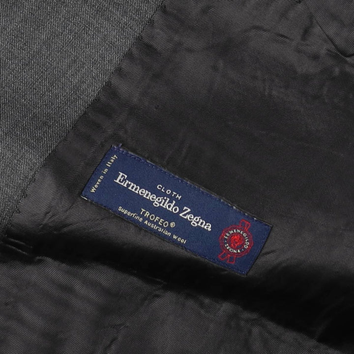 Ermenegildo Zegna wool tailored jacket, men's size XL (approx.) wool gray type Vintage Second Hand
