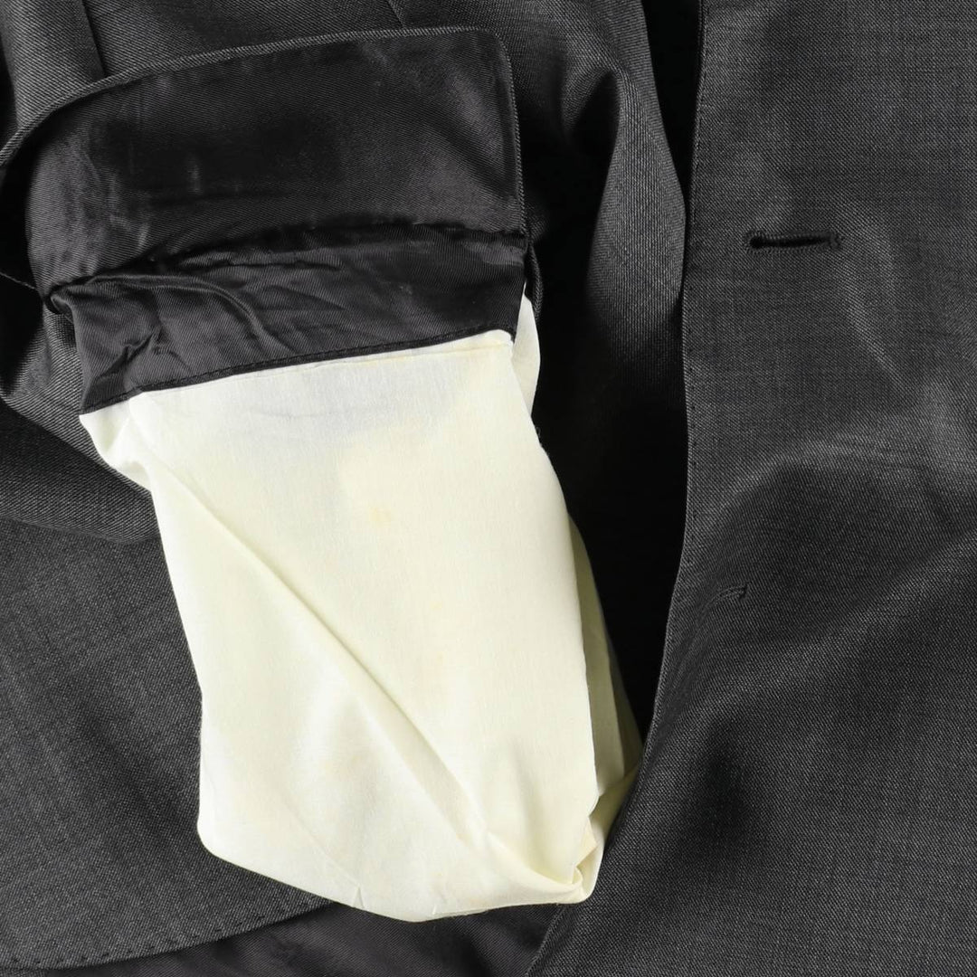 Ermenegildo Zegna wool tailored jacket, men's size XL (approx.) wool gray type Vintage Second Hand