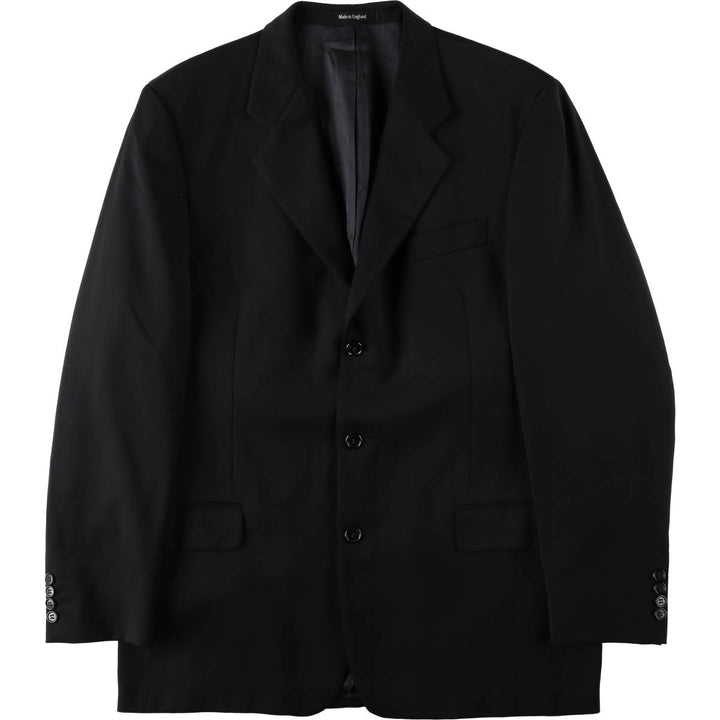 Pierre Cardin wool tailored jacket, made in England, men's size L equivalent. wool black type Vintage Second Hand