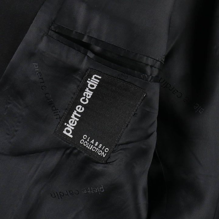 Pierre Cardin wool tailored jacket, made in England, men's size L equivalent. wool black type Vintage Second Hand