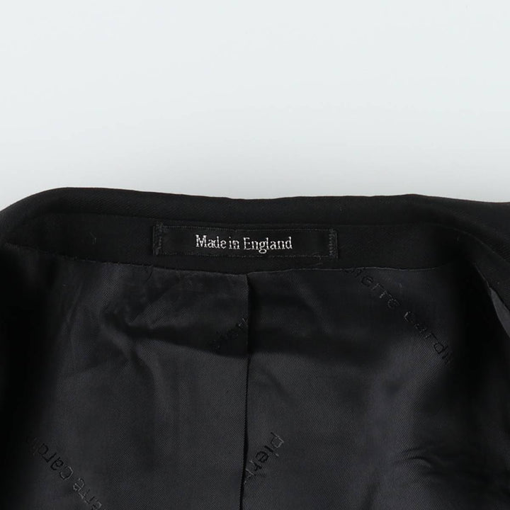 Pierre Cardin wool tailored jacket, made in England, men's size L equivalent. wool black type Vintage Second Hand