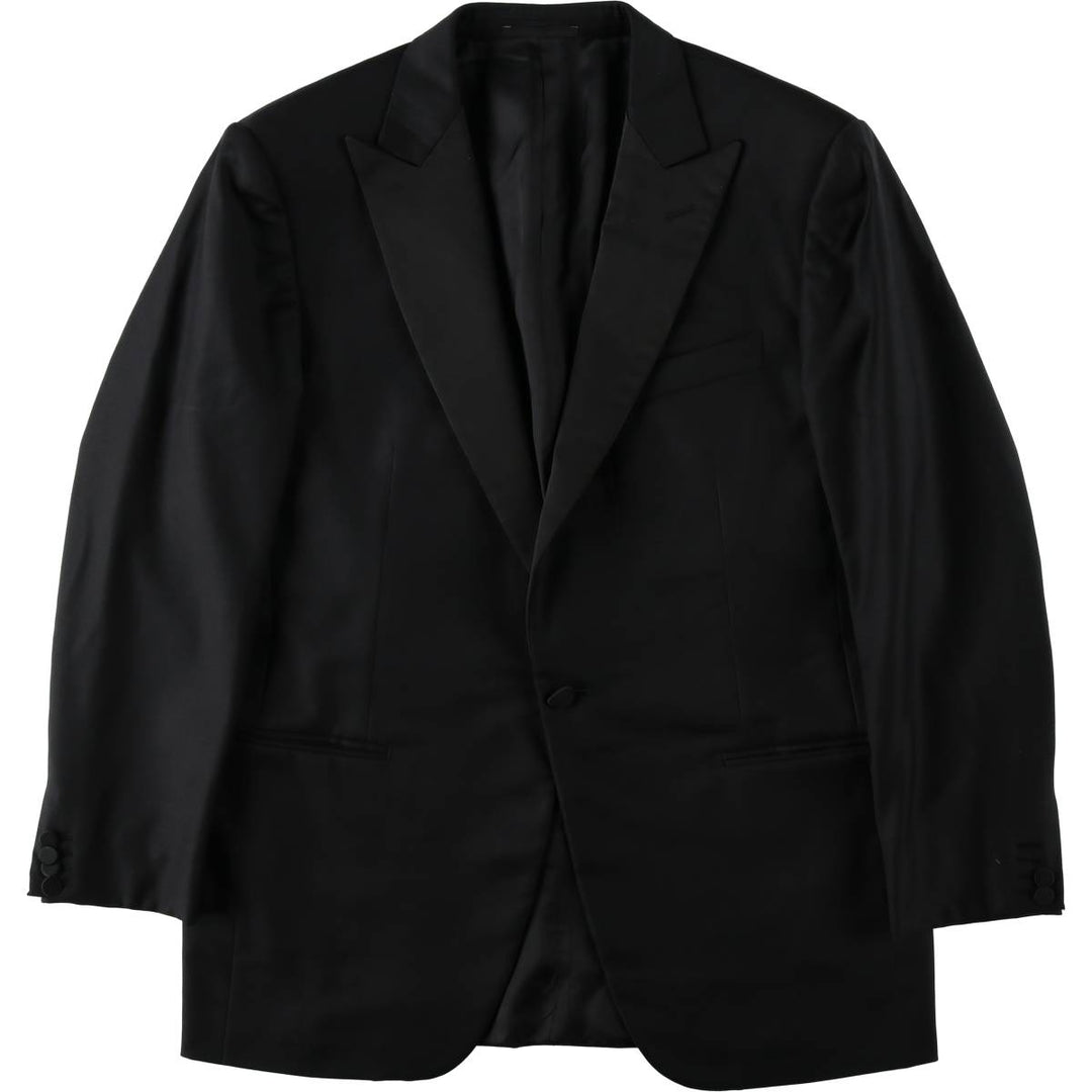 Ermenegildo Zegna Peak Lapel Wool Tailored Jacket, Men's Size L (approx.) wool black type Vintage Second Hand