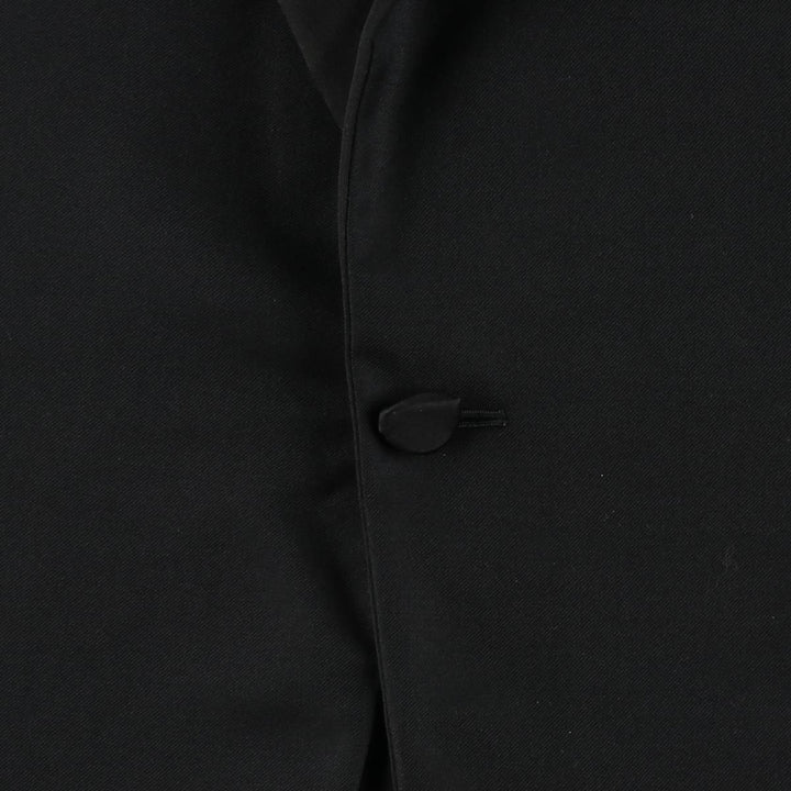 Ermenegildo Zegna Peak Lapel Wool Tailored Jacket, Men's Size L (approx.) wool black type Vintage Second Hand