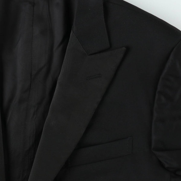 Ermenegildo Zegna Peak Lapel Wool Tailored Jacket, Men's Size L (approx.) wool black type Vintage Second Hand