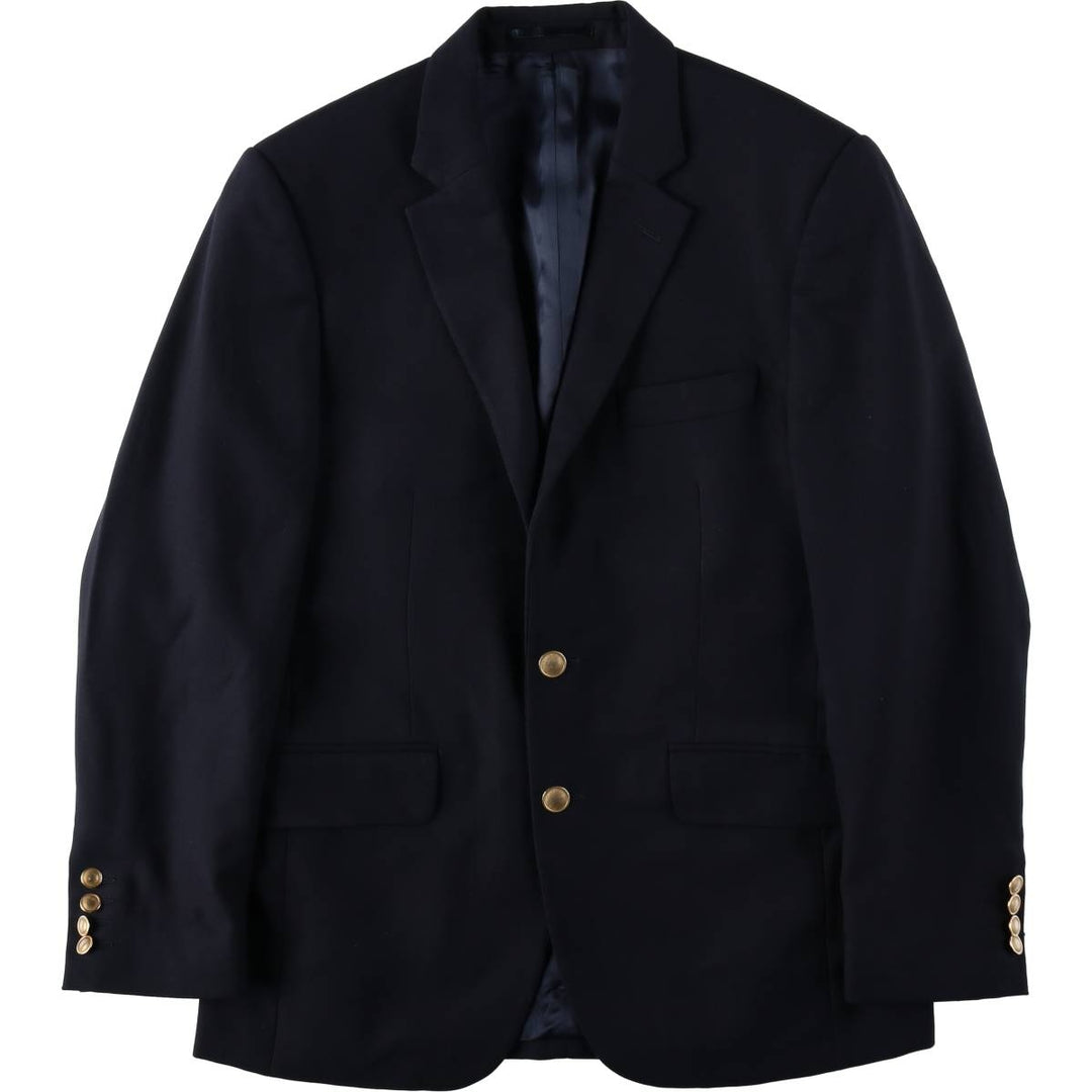 Aquascutum LONDON Navy Blazer Tailored Jacket, Men's Size S (approx.) wool navy blue type Vintage Second Hand