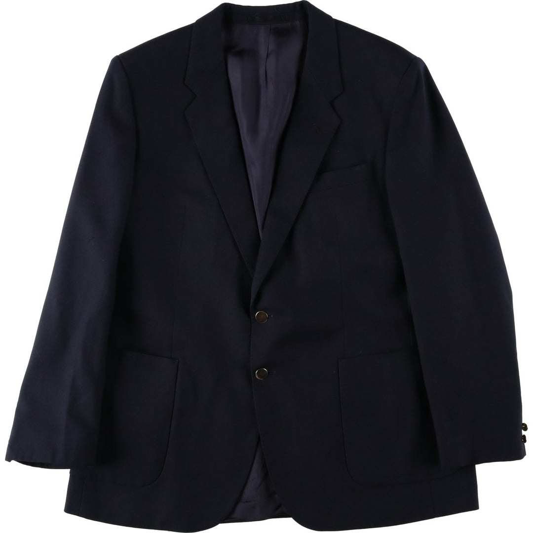 St Michael Blazer Tailored Jacket Men's XL (approx.) wool navy blue type Vintage Second Hand