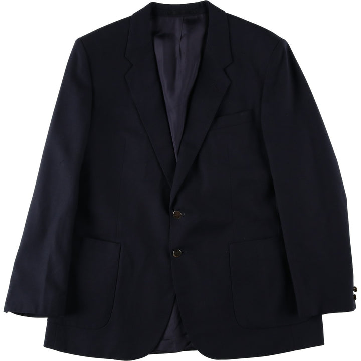 St Michael Blazer Tailored Jacket Men's XL (approx.) wool navy blue type Vintage Second Hand