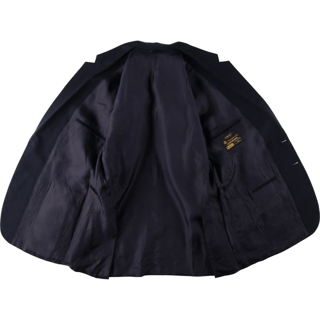 St Michael Blazer Tailored Jacket Men's XL (approx.) wool navy blue type Vintage Second Hand