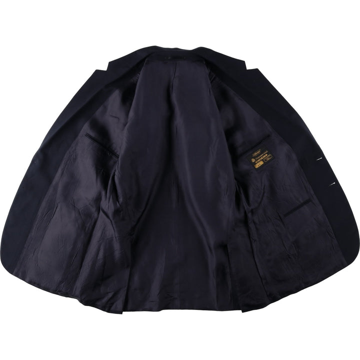 St Michael Blazer Tailored Jacket Men's XL (approx.) wool navy blue type Vintage Second Hand