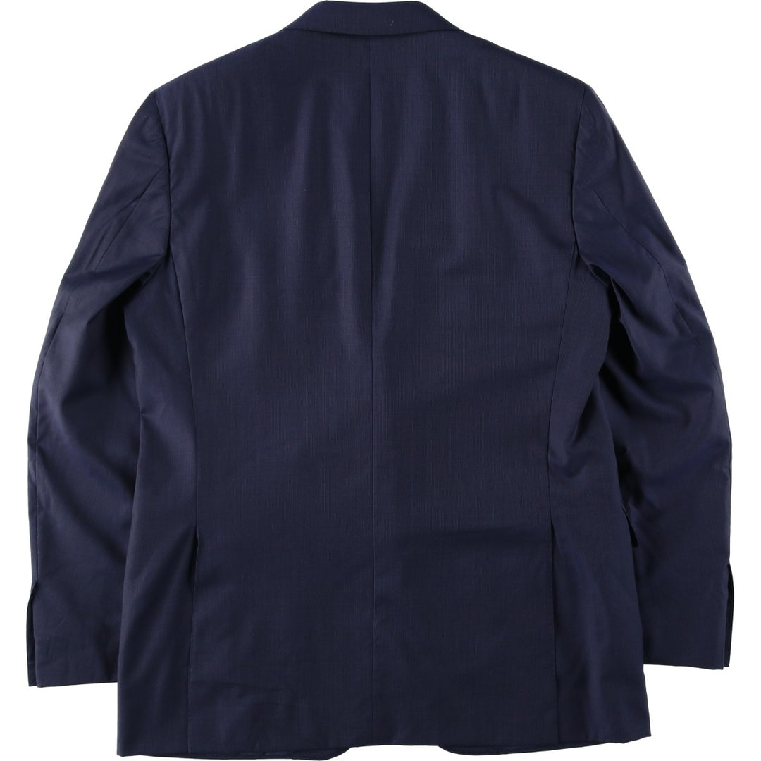 CANALI Wool Tailored Jacket, Made in Italy, Men's Size L (approx.) wool navy blue type Vintage Second Hand