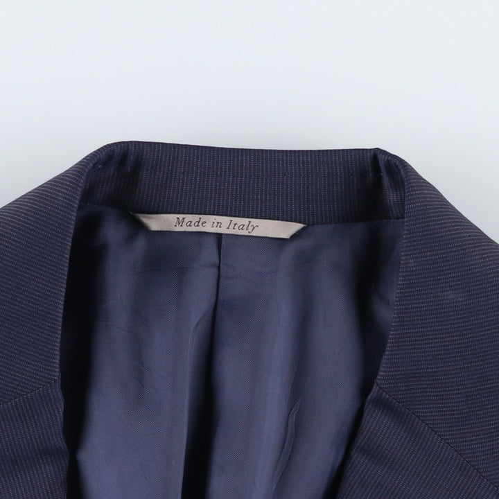 CANALI Wool Tailored Jacket, Made in Italy, Men's Size L (approx.) wool navy blue type Vintage Second Hand