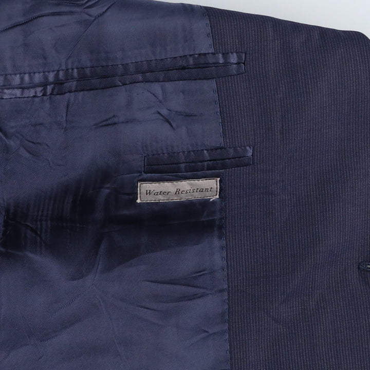 CANALI Wool Tailored Jacket, Made in Italy, Men's Size L (approx.) wool navy blue type Vintage Second Hand