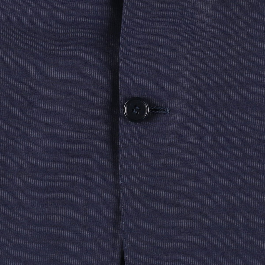 CANALI Wool Tailored Jacket, Made in Italy, Men's Size L (approx.) wool navy blue type Vintage Second Hand