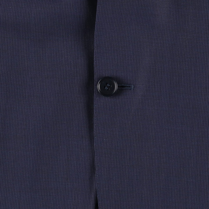 CANALI Wool Tailored Jacket, Made in Italy, Men's Size L (approx.) wool navy blue type Vintage Second Hand