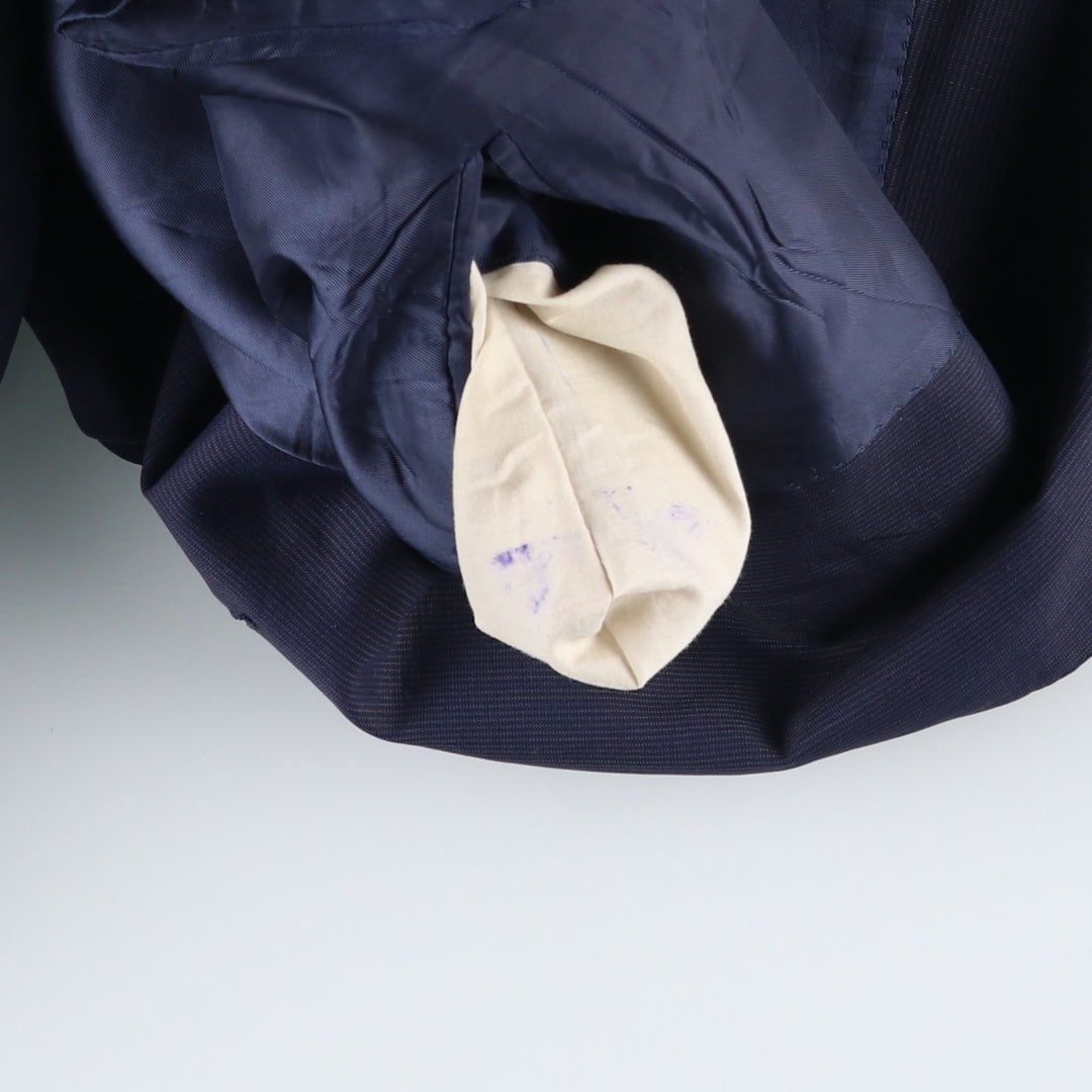 CANALI Wool Tailored Jacket, Made in Italy, Men's Size L (approx.) wool navy blue type Vintage Second Hand