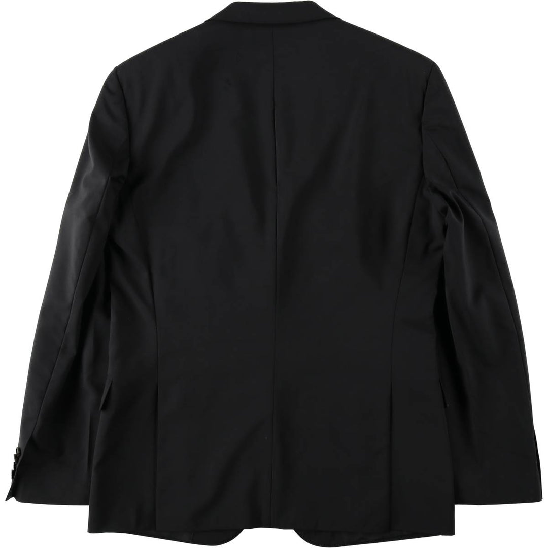 Hugo Boss Stretch Wool Tailored Jacket, Men's Size M (approx.) wool black type Vintage Second Hand