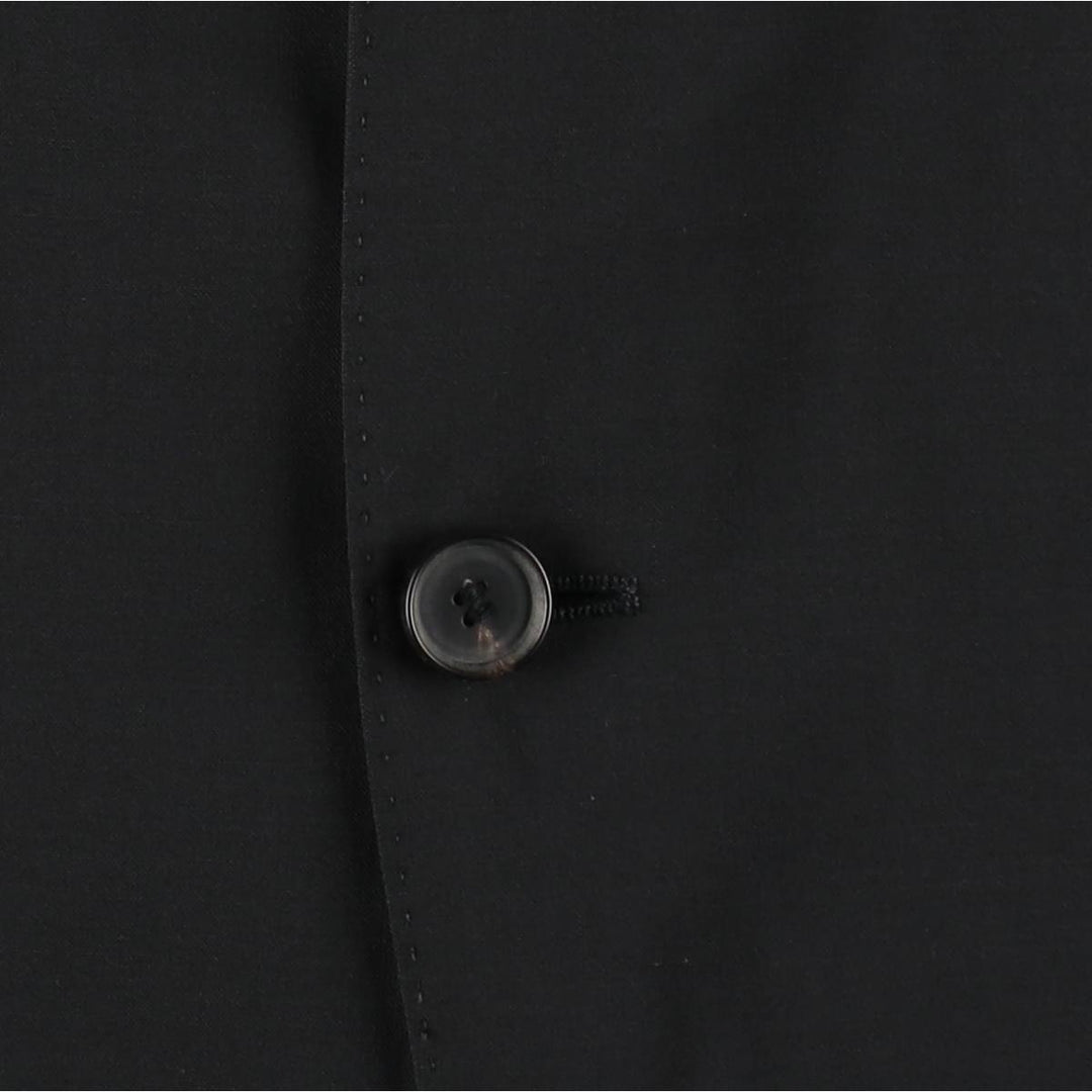 Hugo Boss Stretch Wool Tailored Jacket, Men's Size M (approx.) wool black type Vintage Second Hand