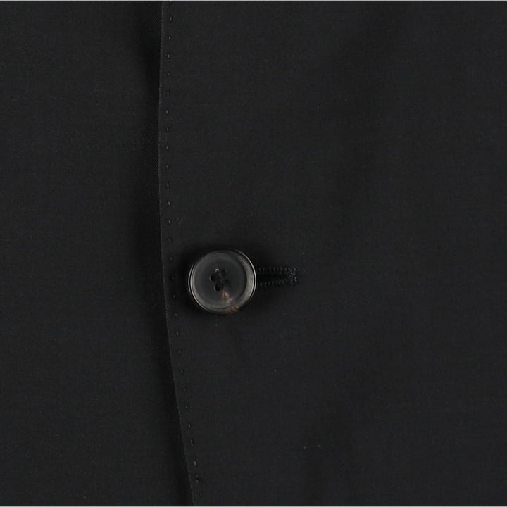 Hugo Boss Stretch Wool Tailored Jacket, Men's Size M (approx.) wool black type Vintage Second Hand