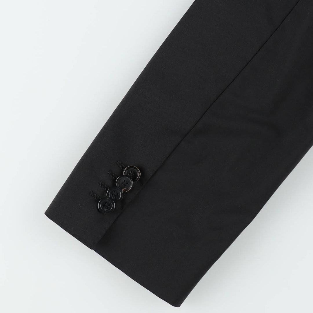 Hugo Boss Stretch Wool Tailored Jacket, Men's Size M (approx.) wool black type Vintage Second Hand