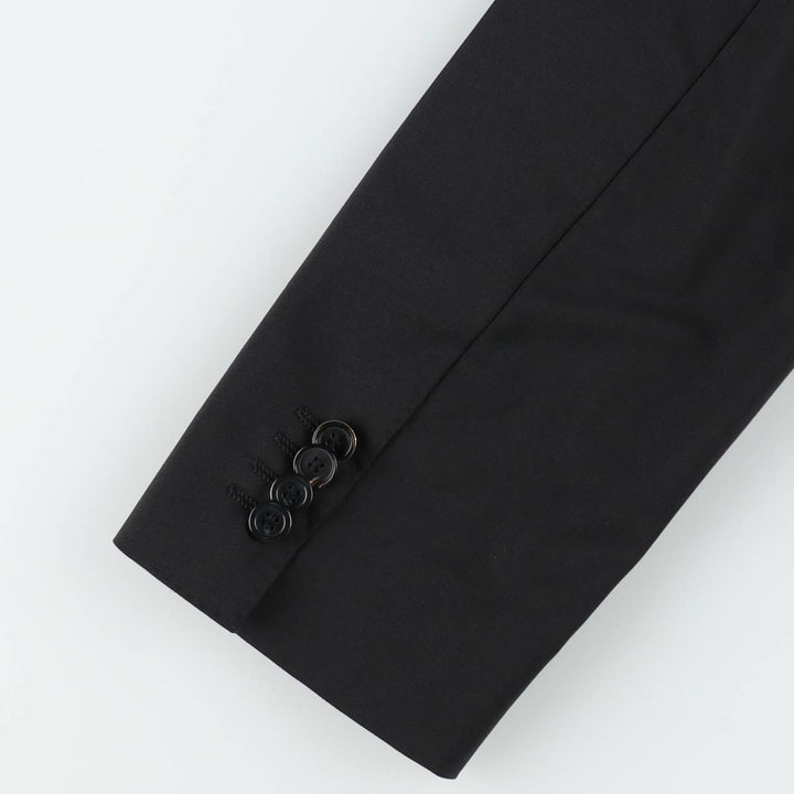 Hugo Boss Stretch Wool Tailored Jacket, Men's Size M (approx.) wool black type Vintage Second Hand