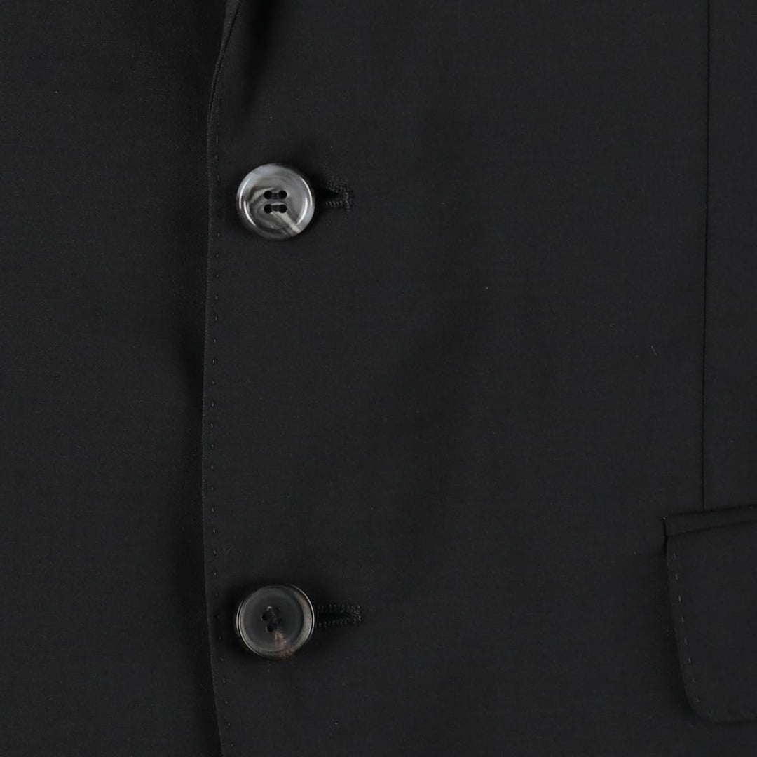 Hugo Boss Stretch Wool Tailored Jacket, Men's Size M (approx.) wool black type Vintage Second Hand