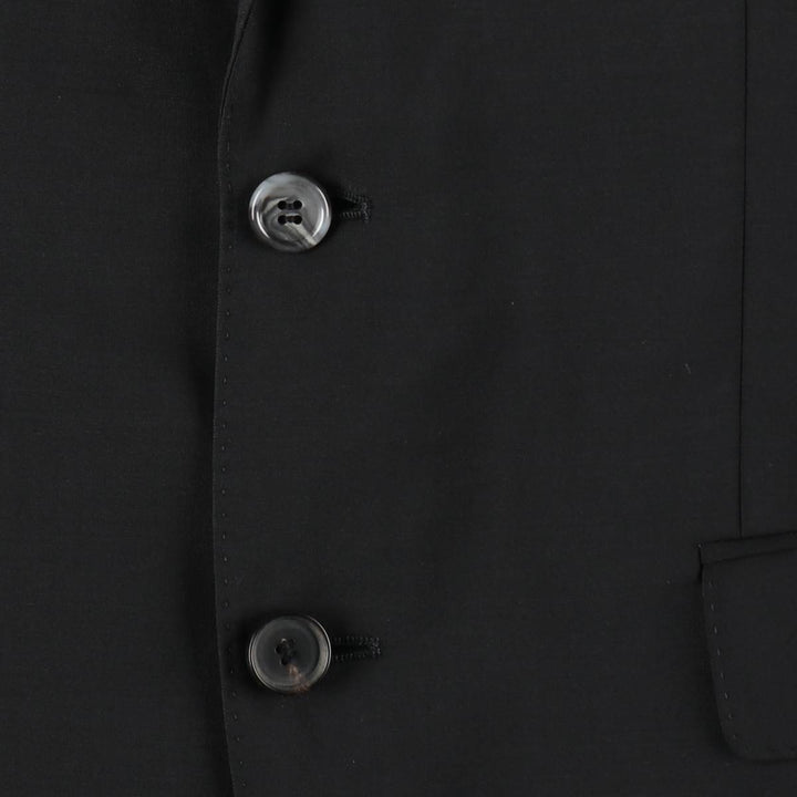 Hugo Boss Stretch Wool Tailored Jacket, Men's Size M (approx.) wool black type Vintage Second Hand