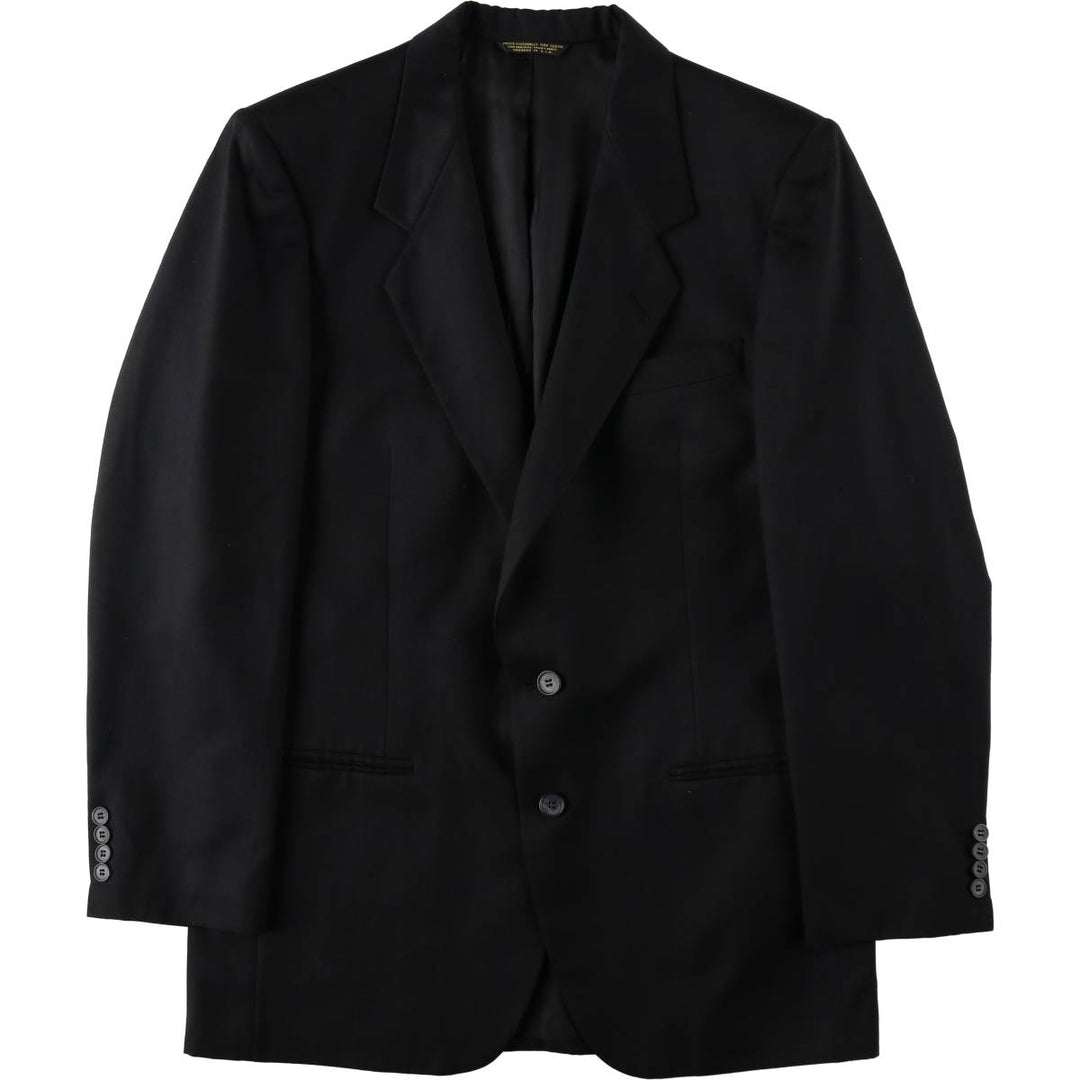 NINO CERRUTI Striped Wool Tailored Jacket, Made in USA, Men's Size M wool black type Vintage Second Hand