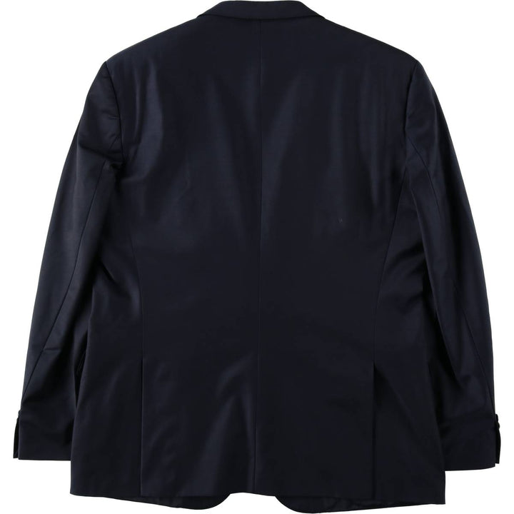 Hugo Boss Stretch Wool Tailored Jacket, Men's Size L (approx.) wool navy blue type Vintage Second Hand