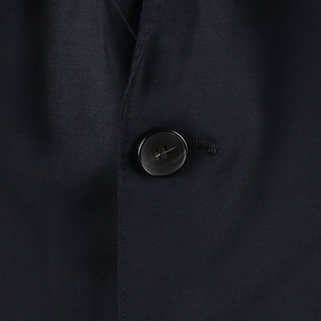 Hugo Boss Stretch Wool Tailored Jacket, Men's Size L (approx.) wool navy blue type Vintage Second Hand