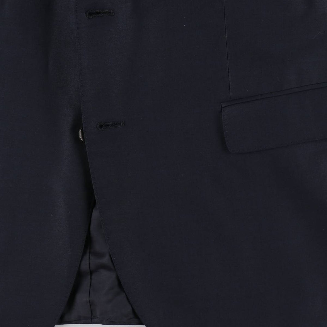Hugo Boss Stretch Wool Tailored Jacket, Men's Size L (approx.) wool navy blue type Vintage Second Hand