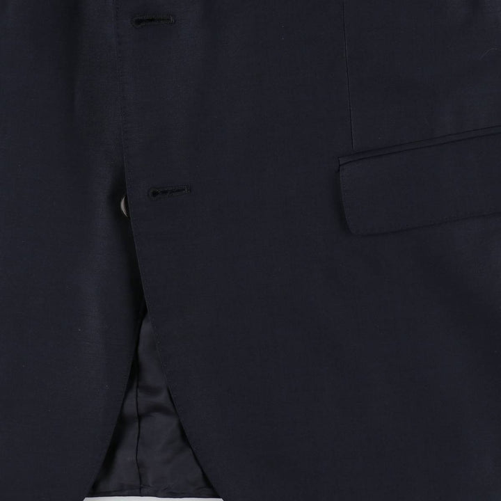 Hugo Boss Stretch Wool Tailored Jacket, Men's Size L (approx.) wool navy blue type Vintage Second Hand