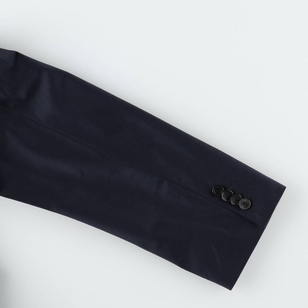 Hugo Boss Stretch Wool Tailored Jacket, Men's Size L (approx.) wool navy blue type Vintage Second Hand
